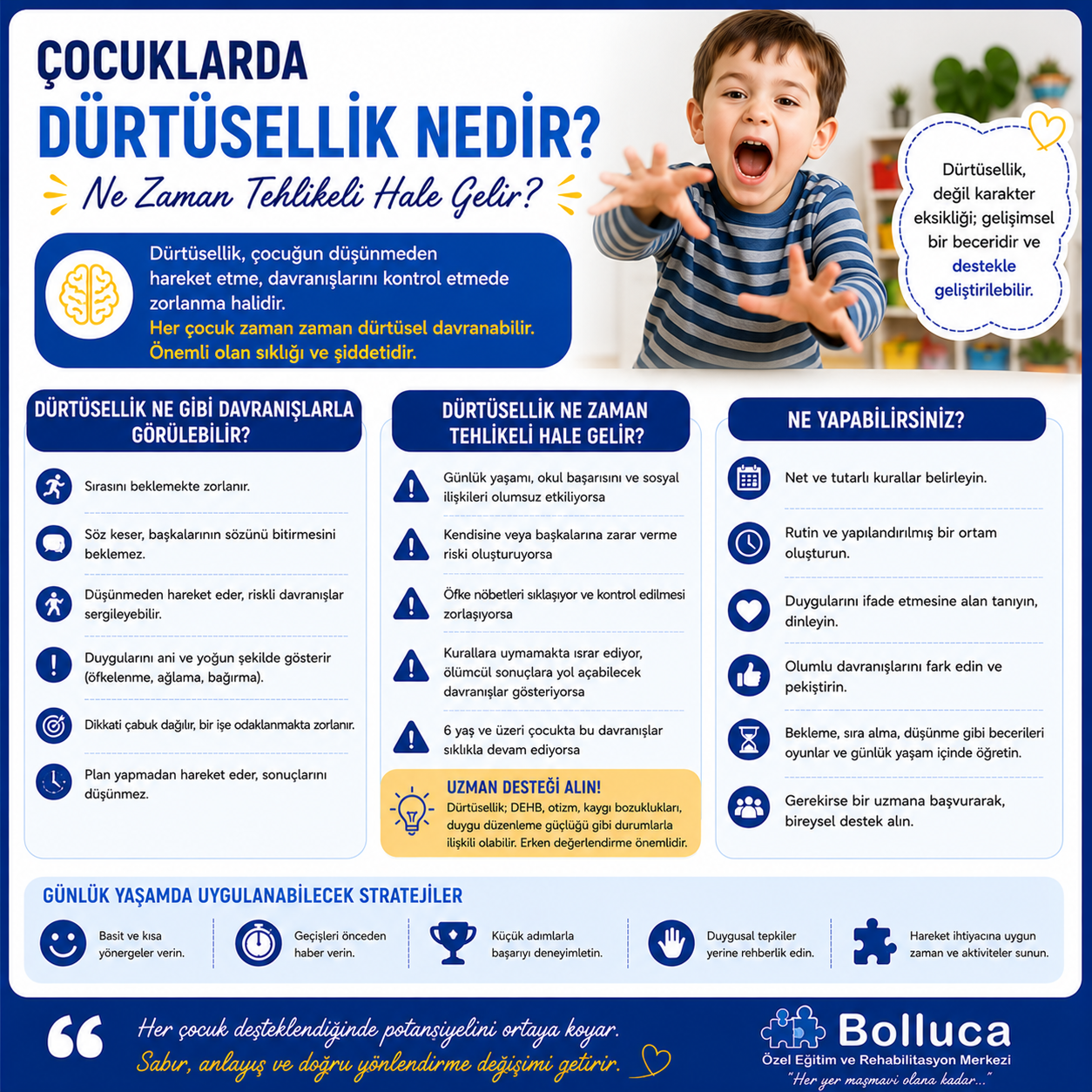 Çocuklarda Dürtüsellik Nedir? Ne Zaman Tehlikeli Hale Gelir?