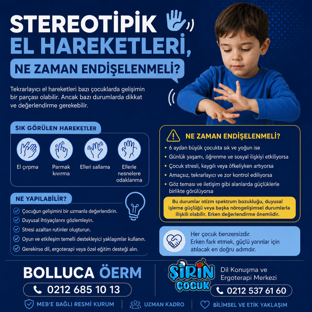 Stereotipik Hareketler ve Öfke Nöbetleri İçin Ne Yapabilirim?
